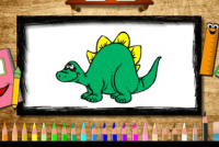 BTS Dinosaur Coloring Book img